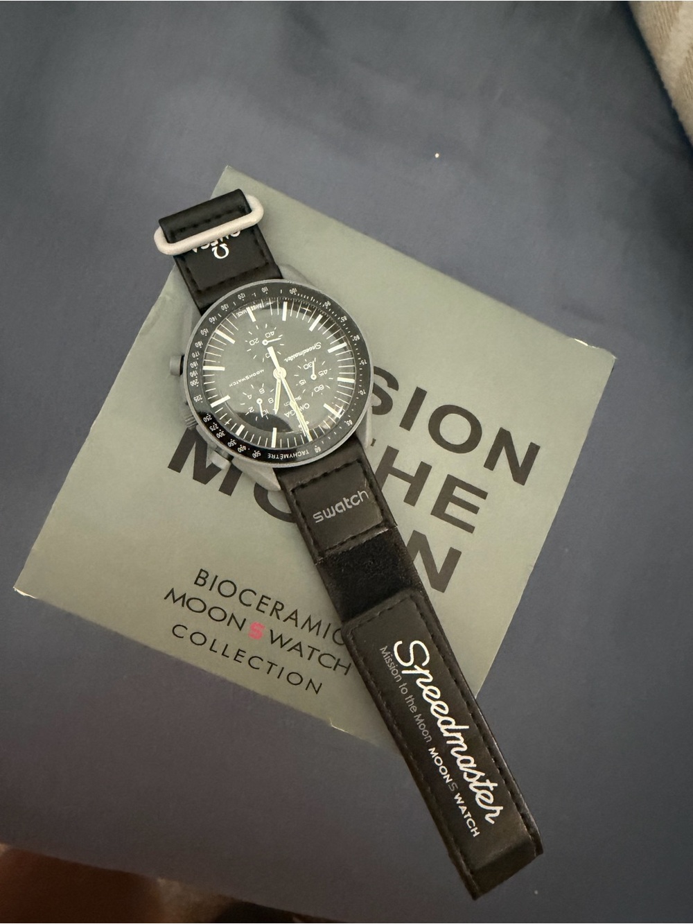 Swatch&Omega Black Speedmaster Bioceramic Moonwatch